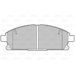 Jeu de plaquettes de frein VALEO 301452 pour NISSAN ELGRAND, PATHFINDER, X-TRAIL