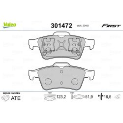 Brake Pad Set VALEO 301472 OE Ref 2T142M008AA