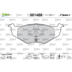 Jeu de plaquettes de frein VALEO 301488 pour SEAT, SKODA, VW OE 6N0698151 VALEO