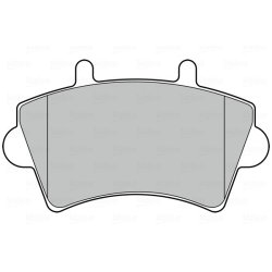 Jeu de plaquettes de frein VALEO 301537 pour NISSAN, VAUXHALL, RENAULT,