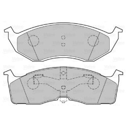 Jeu de plaquettes de frein VALEO 301556 pour CHRYSLER, DODGE, PLYMOUTH OE 4728124