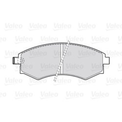 Jeu de plaquettes de frein VALEO 301574 pour DAEWOO, GM KOREA, HYUNDAI, KIA et plus encore...