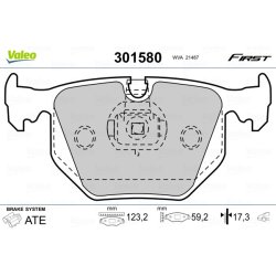 Brake Pad Set VALEO 301580 OE Ref 1159960