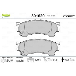 Plaquettes de frein VALEO 301629 pour FORD, MAZDA OE BJYL-33-28Z VALEO