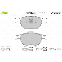Jeu de plaquettes de frein VALEO 301639 pour FORD OE 1359884 VALEO