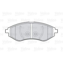 Jeu de plaquettes de frein VALEO 301644 pour CHEVROLET, DAEWOO, GM KOREA, PROTON