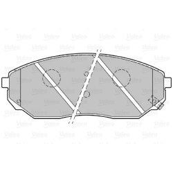 Jeu de plaquettes de frein VALEO 301654 pour KIA SORENTO OE 58101-3EE00