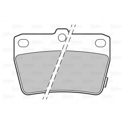 Jeu de plaquettes de frein VALEO 301673 pour TOYOTA RAV OE 04466-42010