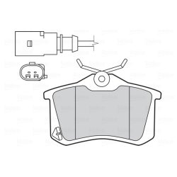 Jeu de plaquettes de frein VALEO 301681 pour FORD, SEAT, VW OE 1109015