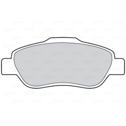 Jeu de plaquettes de frein VALEO 301696 pour FIAT PANDA OE 6001073158