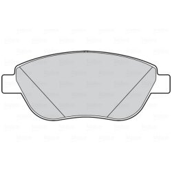 Jeu de plaquettes de frein VALEO 301698 pour FIAT, LANCIA DOBLO, IDEA, MUSA