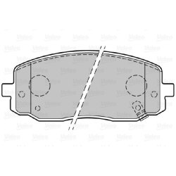 Jeu de plaquettes de frein VALEO 301707 pour HYUNDAI, KIA i10, PICANTO