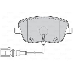 Plaquettes de frein VALEO 301720 pour SEAT, SKODA, VW OE 6Q0698151C
