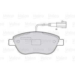 Jeu de plaquettes de frein VALEO 301721 pour ABARTH, FIAT, LANCIA, VAUXHALL