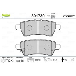 Jeu de plaquettes de frein VALEO 301730 pour NISSAN PATHFINDER OE 44060-EB325 VALEO