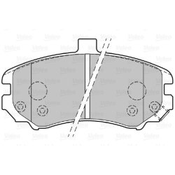 Jeu de plaquettes de frein VALEO 301739 pour HYUNDAI ELANTRA OE 58101-2DA50