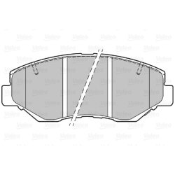 Jeu de plaquettes de frein VALEO 301757 pour ACURA, HONDA OE 06450-S9A-A00