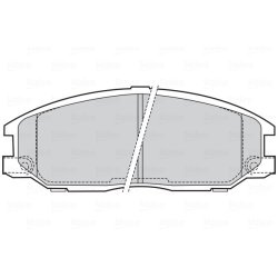 Jeu de plaquettes de frein VALEO 301759 pour HYUNDAI, SSANGYONG OE 48130-08260