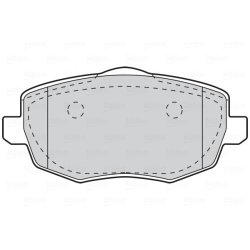 Jeu de plaquettes de frein VALEO 301761 pour LANCIA YPSILON OE 71752991