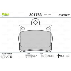 Jeu de plaquettes de frein VALEO 301763 pour MERCEDES CLASSE C OE 0024205120 VALEO