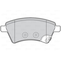 Jeu de plaquettes de frein VALEO 301804 pour FIAT, SUZUKI SEDICI, SX4 OE 71742853
