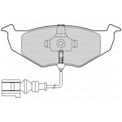 Jeu de plaquettes de frein VALEO 301805 pour SKODA, VW FABIA, LUPO, POLO