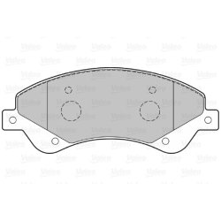 Jeu de plaquettes de frein VALEO 301818 pour FORD TRANSIT OE 1371403