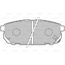 Jeu de plaquettes de frein VALEO 301823 pour KIA SORENTO OE 58302-3ED00
