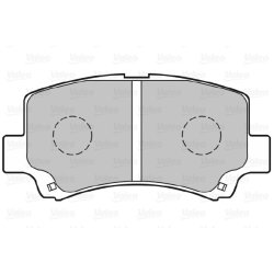 Jeu de plaquettes de frein VALEO 301843 pour CHERY, SUZUKI OE 55810-75F00