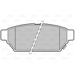 Jeu de plaquettes de frein VALEO 301844 pour MITSUBISHI, PROTON OE MB928314