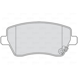 Jeu de plaquettes de frein VALEO 301847 pour VAUXHALL, SUZUKI OE 4701305