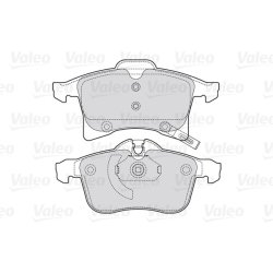 Jeu de plaquettes de frein VALEO 301860 pour HOLDEN, VAUXHALL OE 1605080