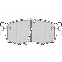 Plaquettes de frein VALEO 301868 pour HYUNDAI, KIA ACCENT, i20, RIO