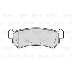 Jeu de plaquettes de frein VALEO 301874 pour CHEVROLET, DAEWOO, GM KOREA, SUZUKI