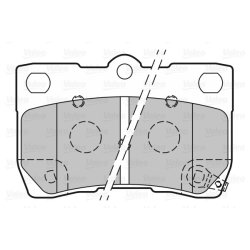 Jeu de plaquettes de frein VALEO 301888 pour LEXUS, TOYOTA OE 04466-53010