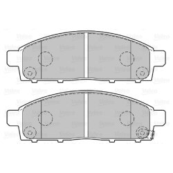 Jeu de plaquettes de frein VALEO 301893 pour MITSUBISHI L200, PAJERO OE 4605A198