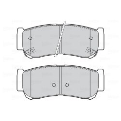 Jeu de plaquettes de frein VALEO 301932 pour HYUNDAI H-1, SANTA OE 0986494230