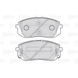 Jeu de plaquettes de frein VALEO 301934 pour HYUNDAI, KIA OE 58101-2SA51