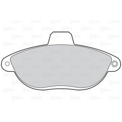 Jeu de plaquettes de frein VALEO 302004 pour CITROEN, FIAT, PEUGEOT OE 1617250580