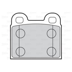 Jeu de plaquettes de frein VALEO 302010 pour ALFA ROMEO, DAF, HOLDEN, VAUXHALL et plus encore...