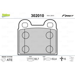 Jeu de plaquettes de frein VALEO 302010 pour ALFA ROMEO, DAF, HOLDEN, VAUXHALL et plus encore... VALEO