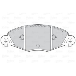 Jeu de plaquettes de frein VALEO 302020 pour CITROEN C5 OE 1617274180