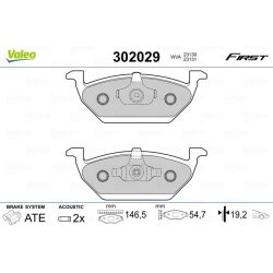 Brake Pad Set VALEO 302029 OE Ref 1J0698151