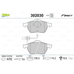 Jeu de plaquettes de frein VALEO 302030 pour FORD, SEAT, VW OE 1133445 VALEO