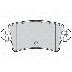 Jeu de plaquettes de frein VALEO 302034 pour NISSAN, VAUXHALL, RENAULT,