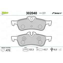 Jeu de plaquettes de frein VALEO 302040 pour MINI MINI OE 1503077 VALEO