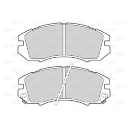 Jeu de plaquettes de frein VALEO 302048 pour SUBARU IMPREZA, LEGACY OE 26296-AA000