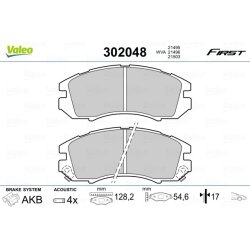 Jeu de plaquettes de frein VALEO 302048 pour SUBARU IMPREZA, LEGACY OE 26296-AA000 VALEO