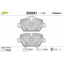 Plaquettes de frein VALEO 302051 pour BMW, MINI 1, 3, MINI OE 2288889 VALEO