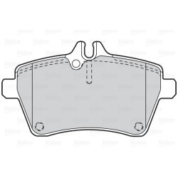 Jeu de plaquettes de frein VALEO 302052 pour MERCEDES CLASSE A, CLASSE B OE 1694200220